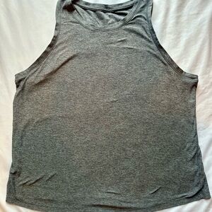 Gray Muscle Tee with Relaxed Fit